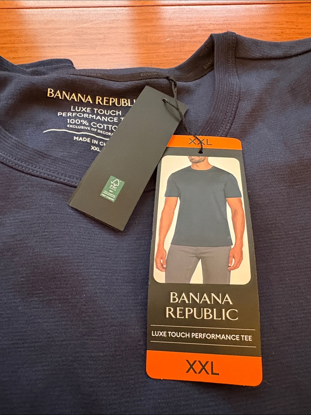 Banana Republic Men's Luxe Touch Tee in Deep Navy